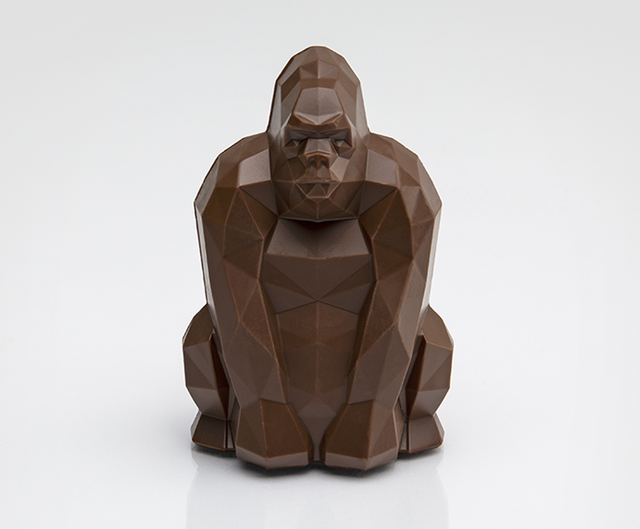 Gorille en chocolat